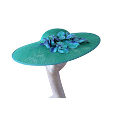 Olivia emerald green hat - -emerald,