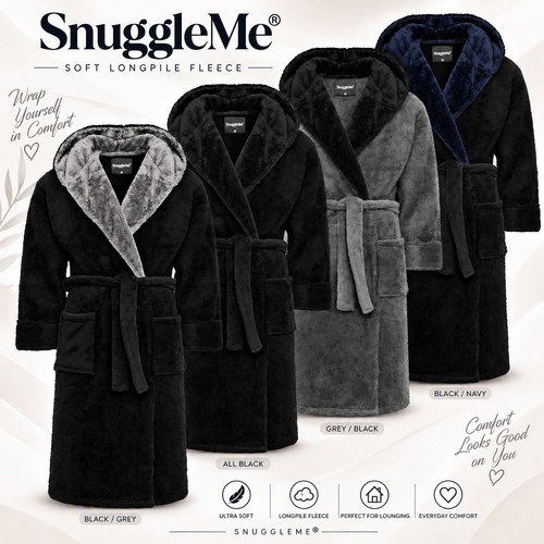 Mens dressing gown hooded - mens,