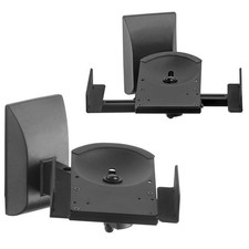 2 Pack Suptek Dual Side Clamping Bookshelf Speaker Wall Mount Bracket Adjustable