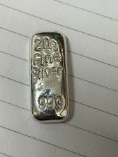 Silver Ingot bar 20 grams 999