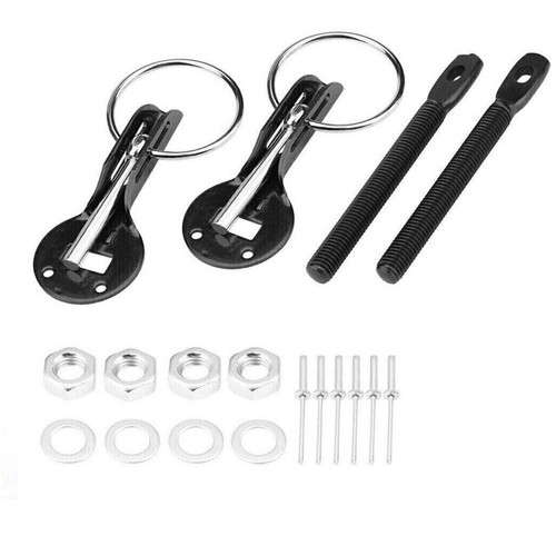 Black car bonnet pin - black,