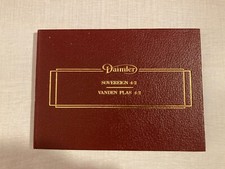 Vintage Daimler Sovereign Vanden Plas 4.2 Series 3 Saloon Owners Handbook