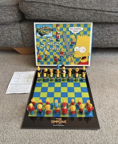 Retro 90s simpsons chess set - 90s,