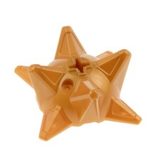 1x Lego Hero Factory Weapon Spike Bullet Ball Half Pearl Gold Axle Hole 98578