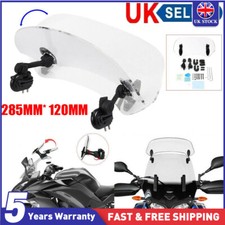 Adjustable Motorcycle Clip Windshield On screen Extension Spoiler Wind Deflector