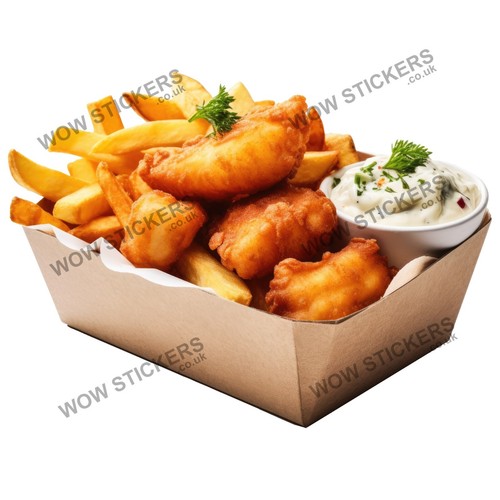 Cod bites chips a - bites,