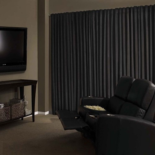Black velvet custom panel - black,