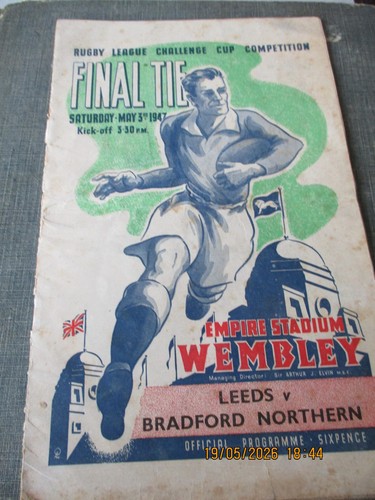 1947 rugby league challenge - rugby,