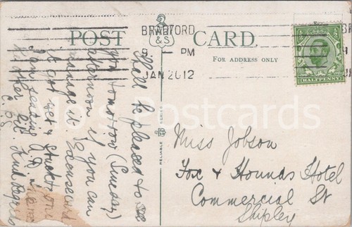 Genealogy postcard jobson - postcard:,