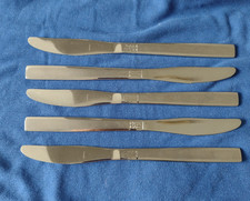 Five Vintage Oneida Melissa Stainless Steel Dessert Knives 20.9 cm