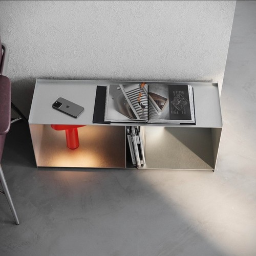 Two compartments table - two, matt