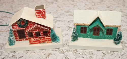 Vtg mcm christmas village - 2,