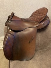 John Goodwin Paragon Brown Leather 17" Medium Long Distance Endurance Saddle