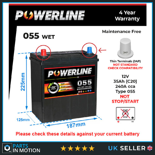 Car battery 055 powerline - 055,