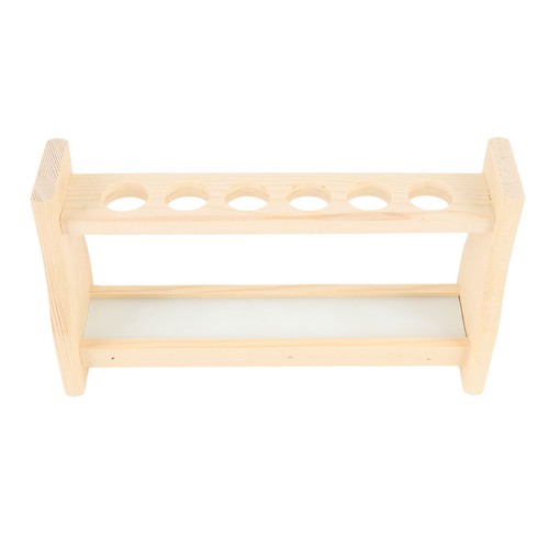 Wooden test tube rack hole - tube, 6