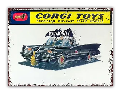 Corgi style batmobile metal - corgi,