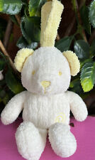 Mothercare Teddy Curls Bear Hanging Pram Baby Toy Rattle Yellow Soft Plush VGC