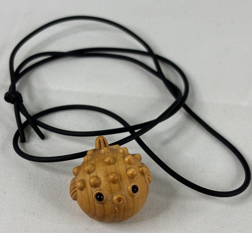 Puffer fish tiki necklace - fish,