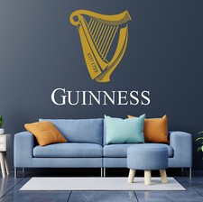 Guinness Wall Decal Beer Vinyl Inspired Decal Wall Art Man Cave Bar