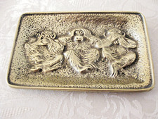 Peerage Brass Three Wise Monkeys PinTray