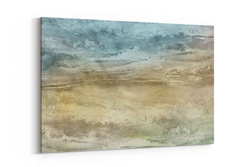 Seaside serenity abstract - seaside, wall