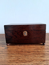 Early 19th century rosewood tea caddy