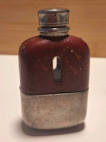Flask silver coloured metal - flask,