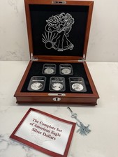 Pure Silver Dollars in case
