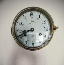 Schatz Royal Mariner clock housing with dial and hands. No inside.