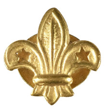 Antique Old The Boy Scouts Early 1900's Brass Lapel Brooch Badge