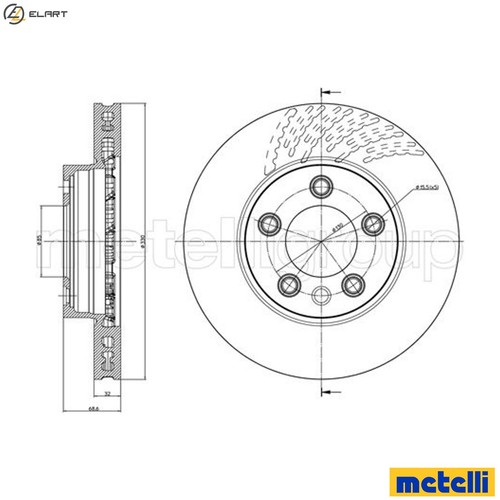 Brake disc 0919c for - 2x, vw