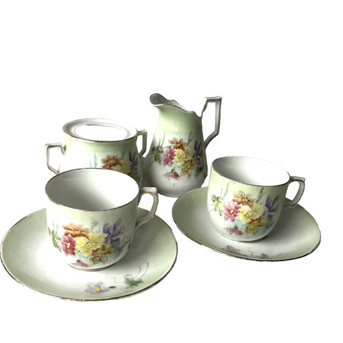 Antique handpainted duo - handpainted,