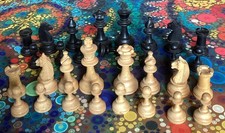 Vintage wooden chess set - chess,