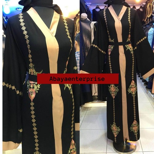 Women black open front - black,
