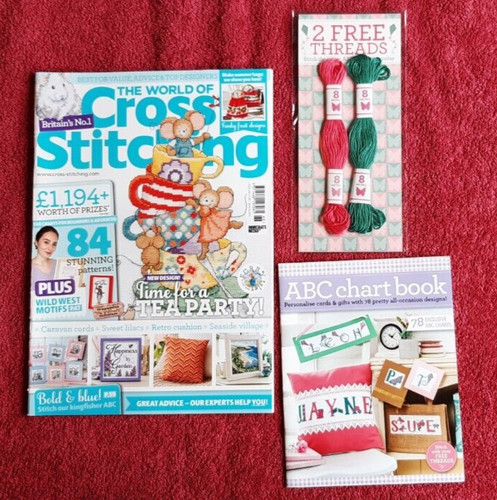 World cross stitching - world,