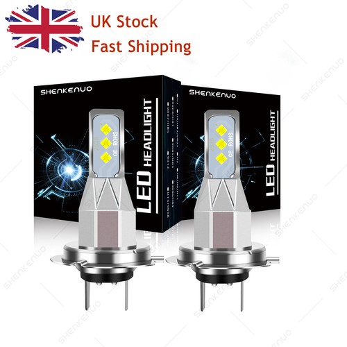 2pc xenon white led - h7,