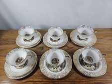 VINTAGE CRIES OF LONDON TEA SET – GENUINE BONE CHINA MADE IN ENGLAND – GOLD GILT