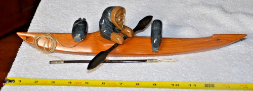 Vintage alaska inuit wood - alaska,