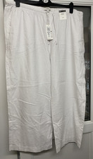 BNWT M&S White Wide Leg