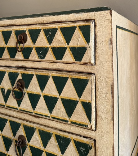 Vintage chest drawers green - drawers,