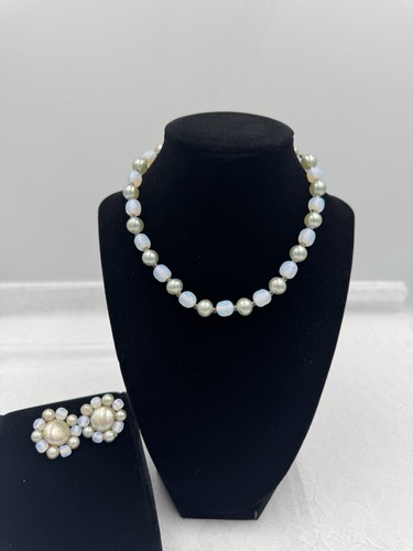 Vintage opal glass faux - &,
