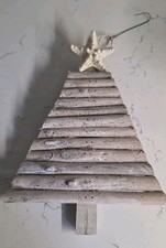 Driftwood Hanging Christmas Tree: Coastal Christmas Decoration