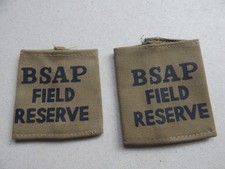 EB Rhodesia BSAP Field Reserve Shoulder Epaulettes  Rhodesian