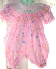 Smocked Vintage Floral Romper