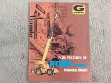 GROVE HYDRAULIC CRANES RT500 SERIES  BROCHURE/LEAFLET