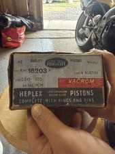 Hepolite NOS Austin 64.566mm Pistons Set Of 4, Complete With Piston Rings,