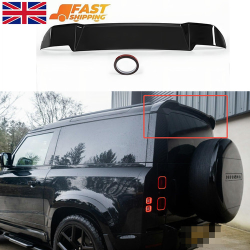 Gloss black rear roof spoiler - gloss,