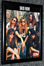 SKID ROW band A4 FRAMED