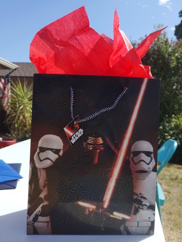 Holographic star wars gift bag - wars,