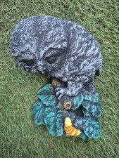 Concrete Hanging Owl Ornament